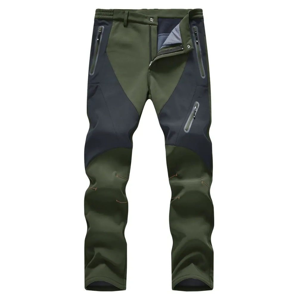 Zipper Pockets Climbing Thermal Jogger Trousers Thermal Lined Jogger pants men