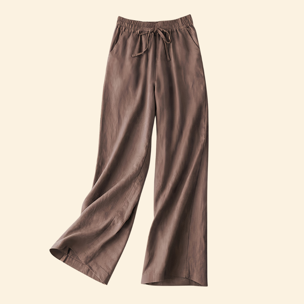 High Rise Wide Loose Drawstring Pants For Women
