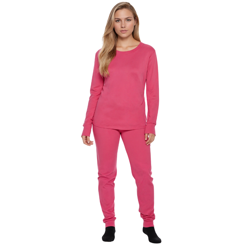 Women Thermal Underwear Pajamas Set