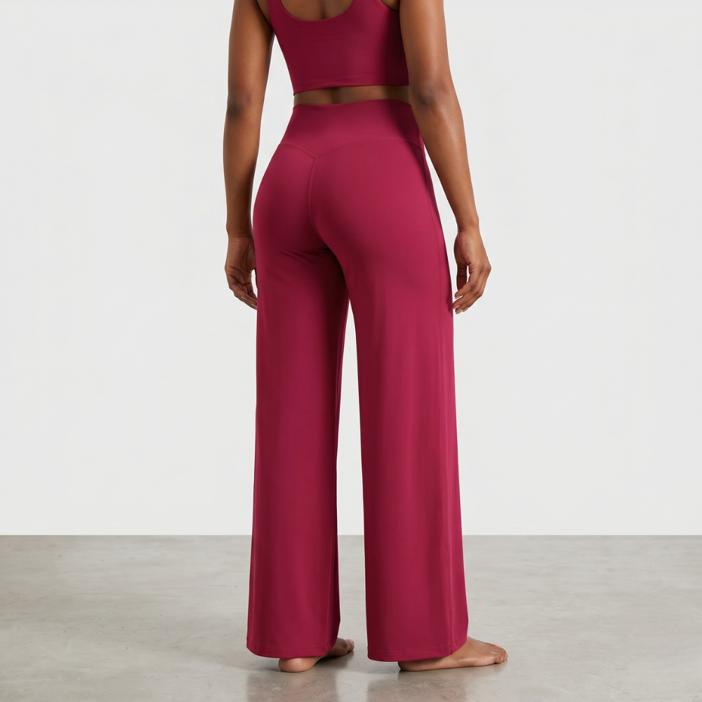 Structured Athletic Wide Sweep Yoga Pants
