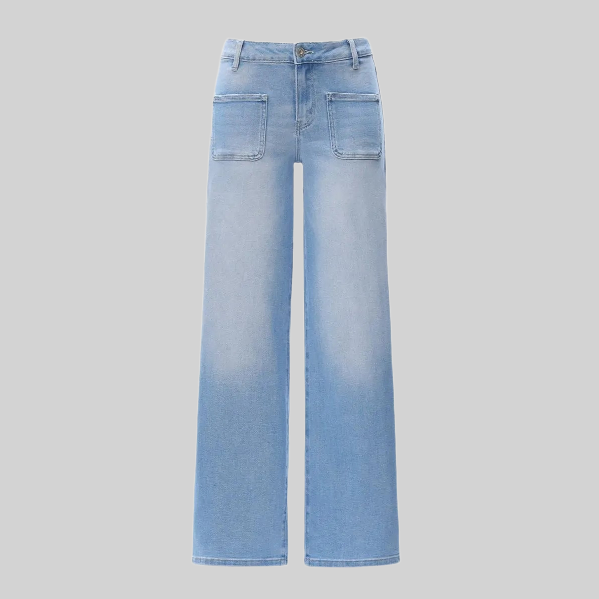 Stretchy Wide Fit Baggy Comfortable Jeans For Women
