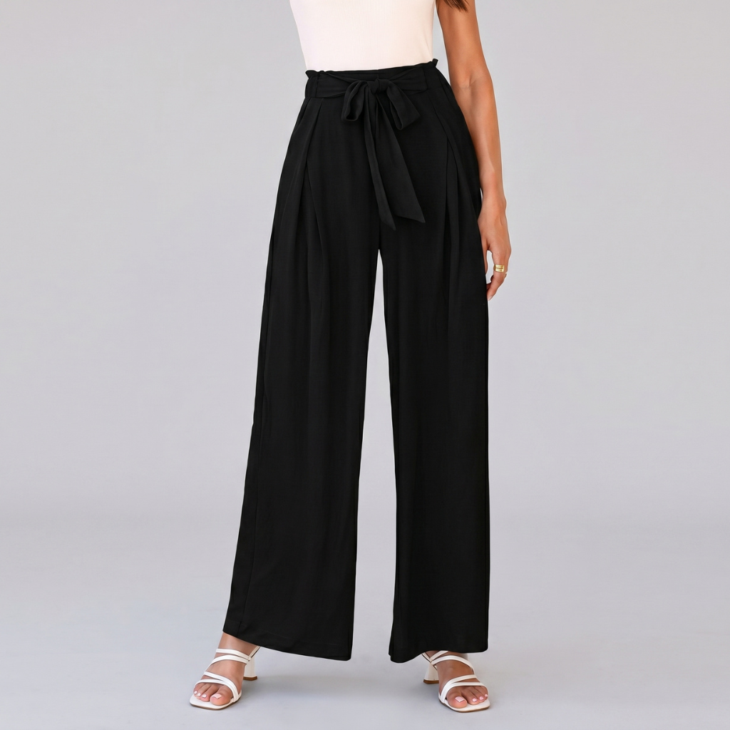 Casual High Rise Loose Fit Palazzo Pants For Women 