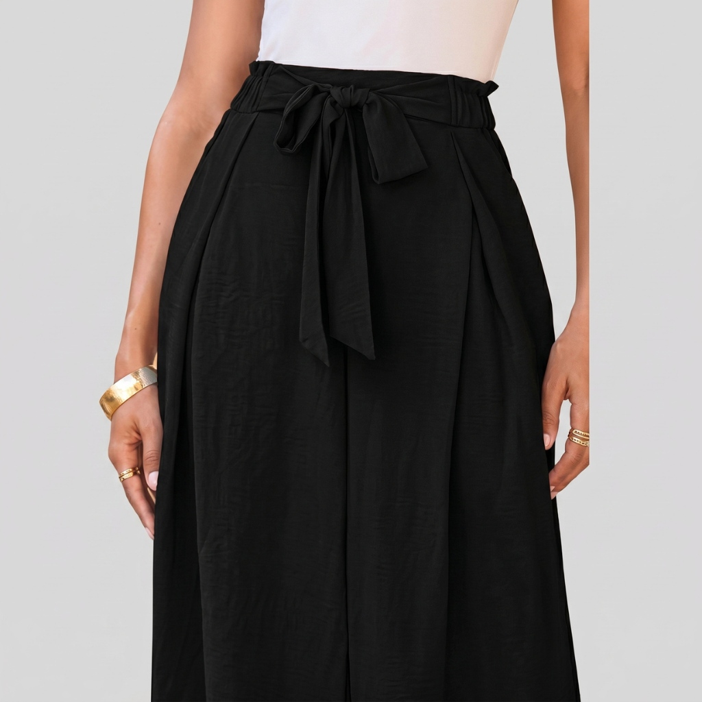 Casual High Rise Loose Fit Palazzo Pants For Women 