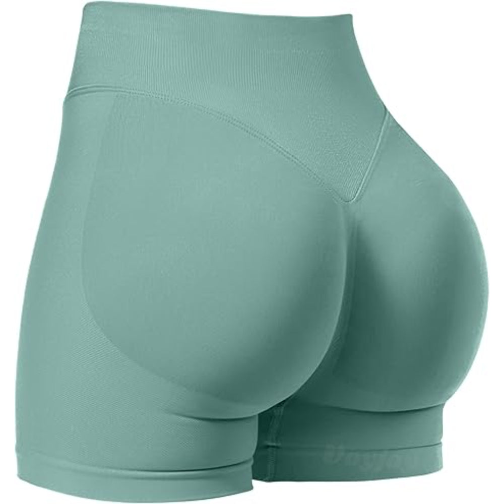 Seamless Compression Shorts With Ruched Design-My Comfy Pant