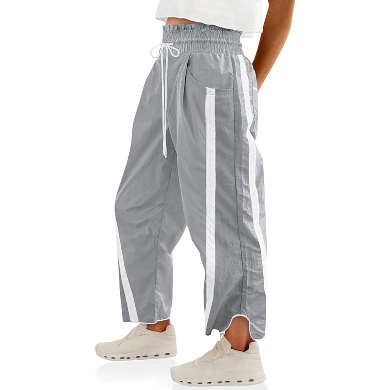 Lightweight Quick Dry Barrel Pants With Pockets