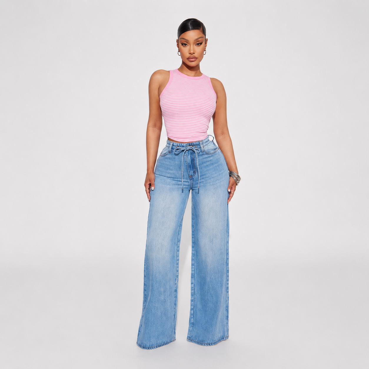 Drapey Wide Vintage Jeans For Women