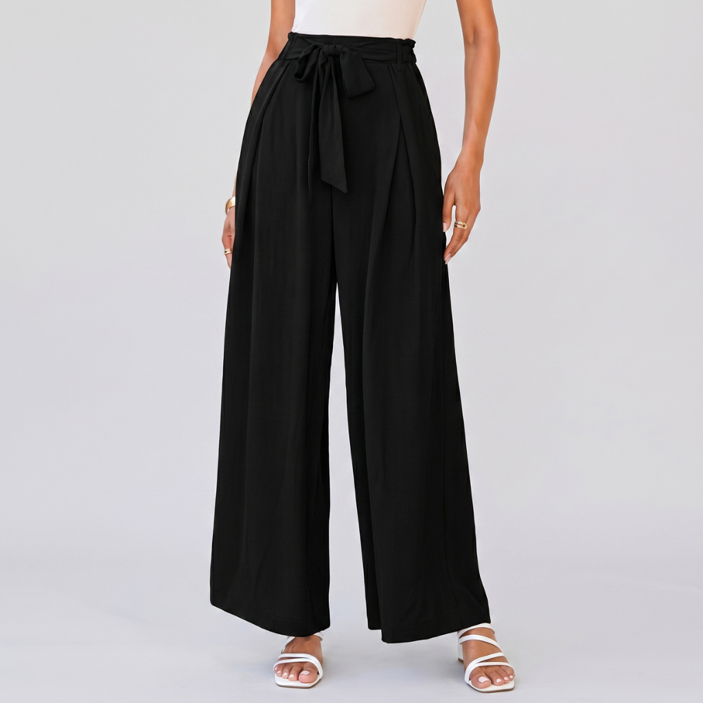Casual High Rise Loose Fit Palazzo Pants For Women 