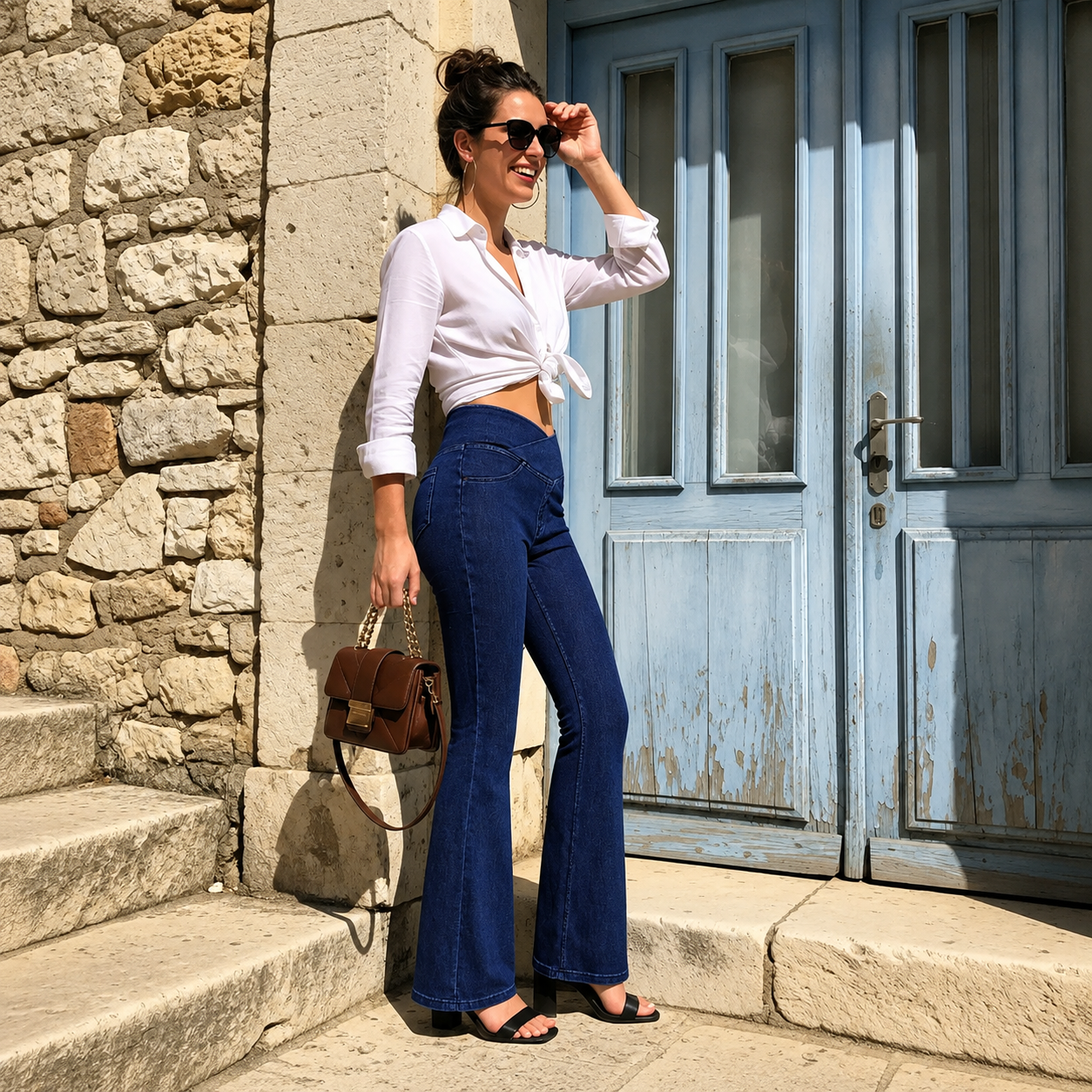 Summer Crossover Stretchy Streetwear Jeans For Women