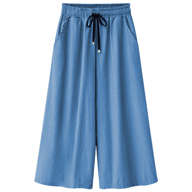 Slim Nine Quarter Jeans Casual Culottes-My Comfy Pant