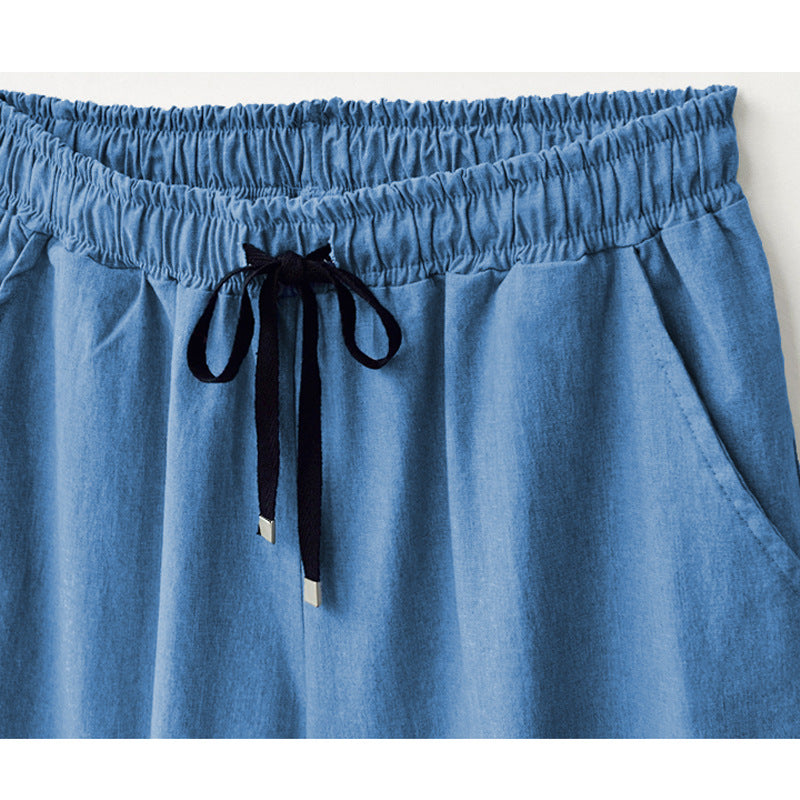 Slim Nine Quarter Jeans Casual Culottes-My Comfy Pant