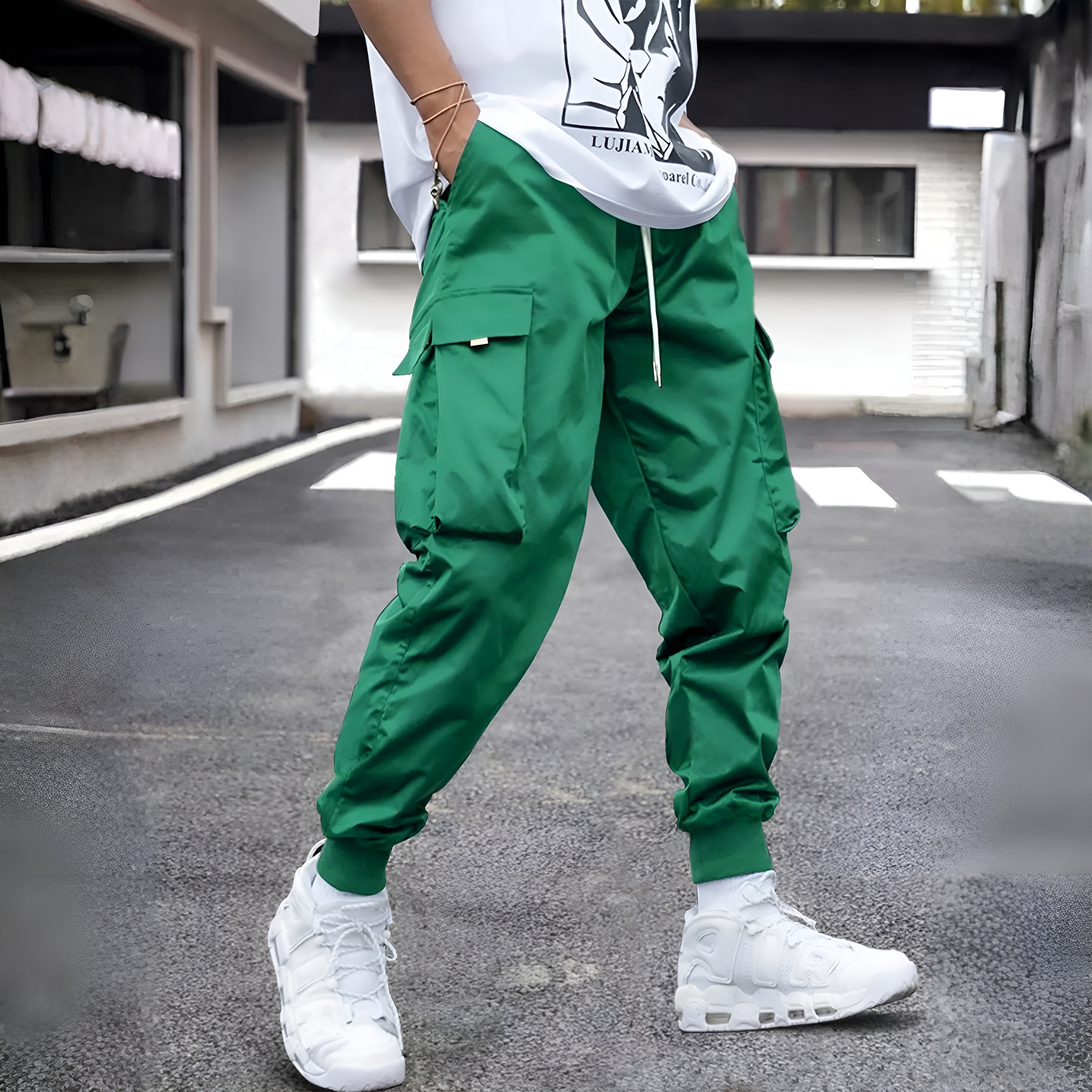 Cargo Pants With Flap Pocket For Men 
