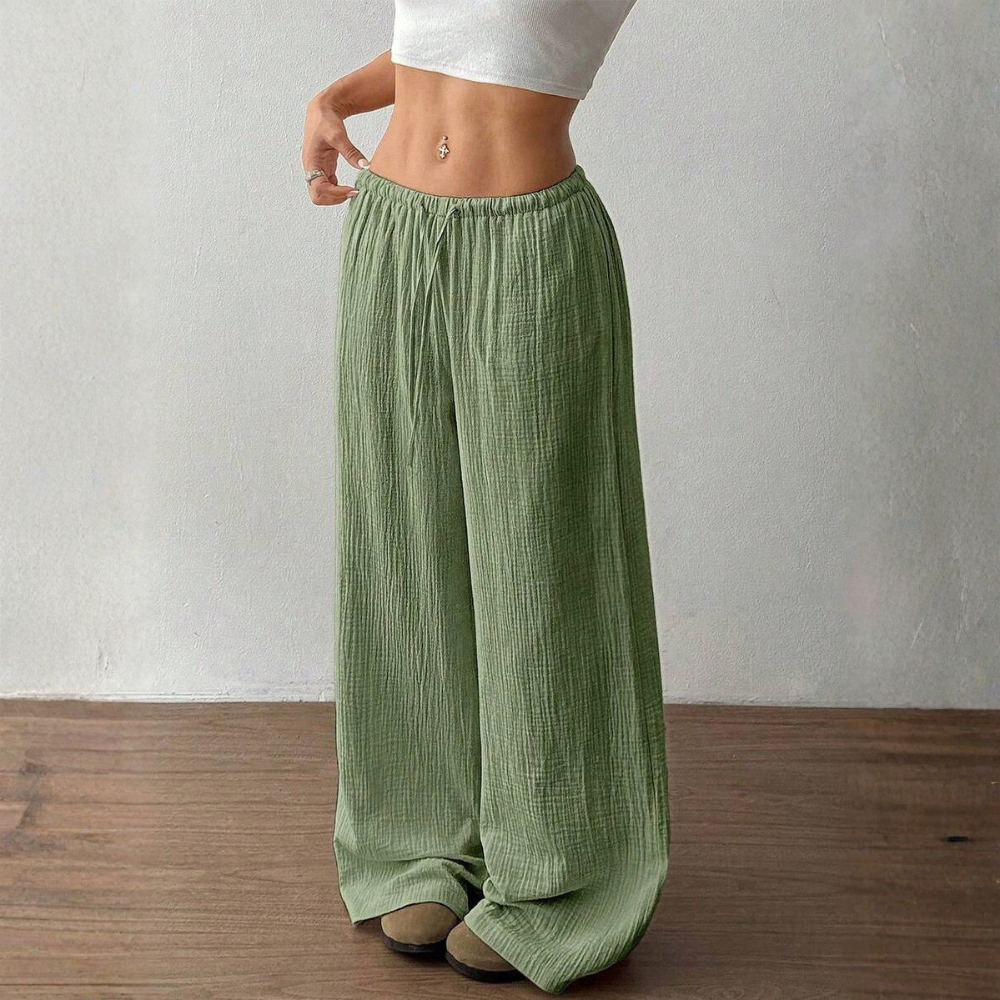 Casual Straight Low Rise Pants For Women