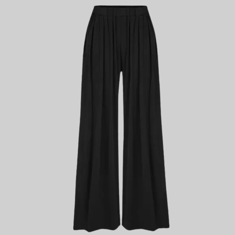 Women Palazzo Pants With Elastic PocketsPalazzo Pants With Elastic Pockets For Women - Image 4