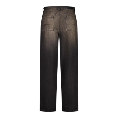 Baggy Denim Zip Fly Pocket Pants