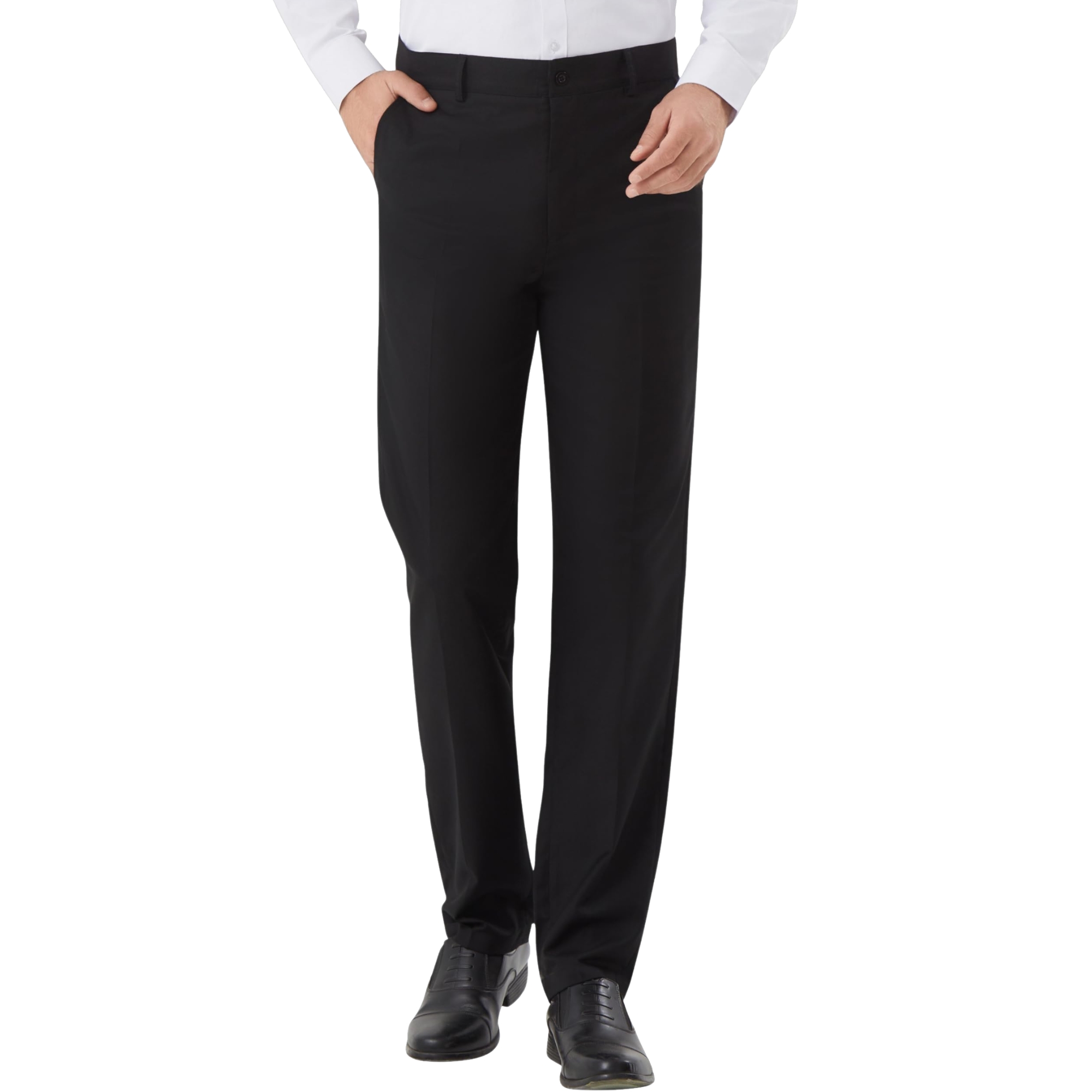 Men's Slim Fit Dress Pants Stretch Khaki Pants Wrinkle Free