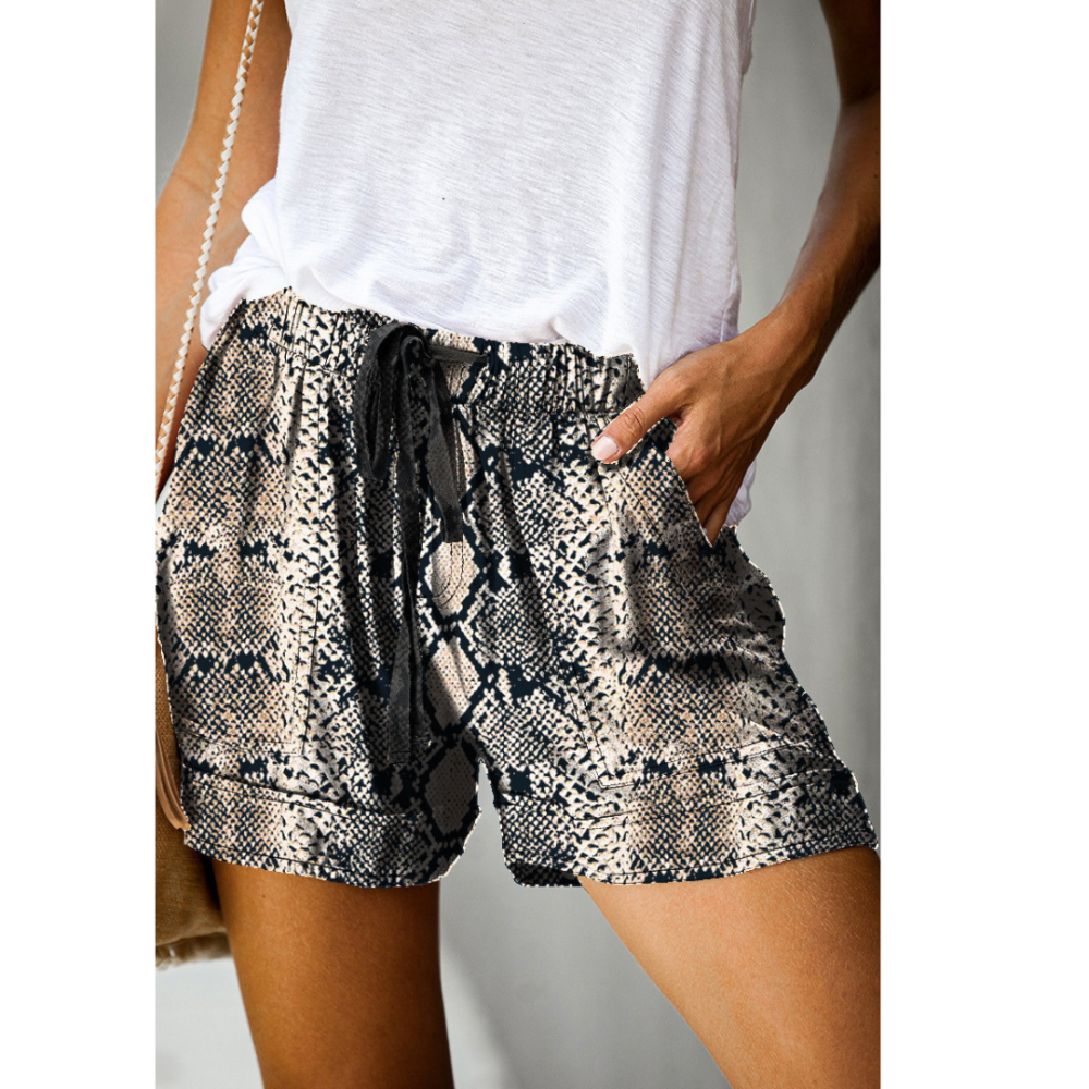 Printed High Waisted Loose Wide Summer Shorts-My Comfy PantPrinted High Waisted Loose Wide Summer Shorts - Image 7
