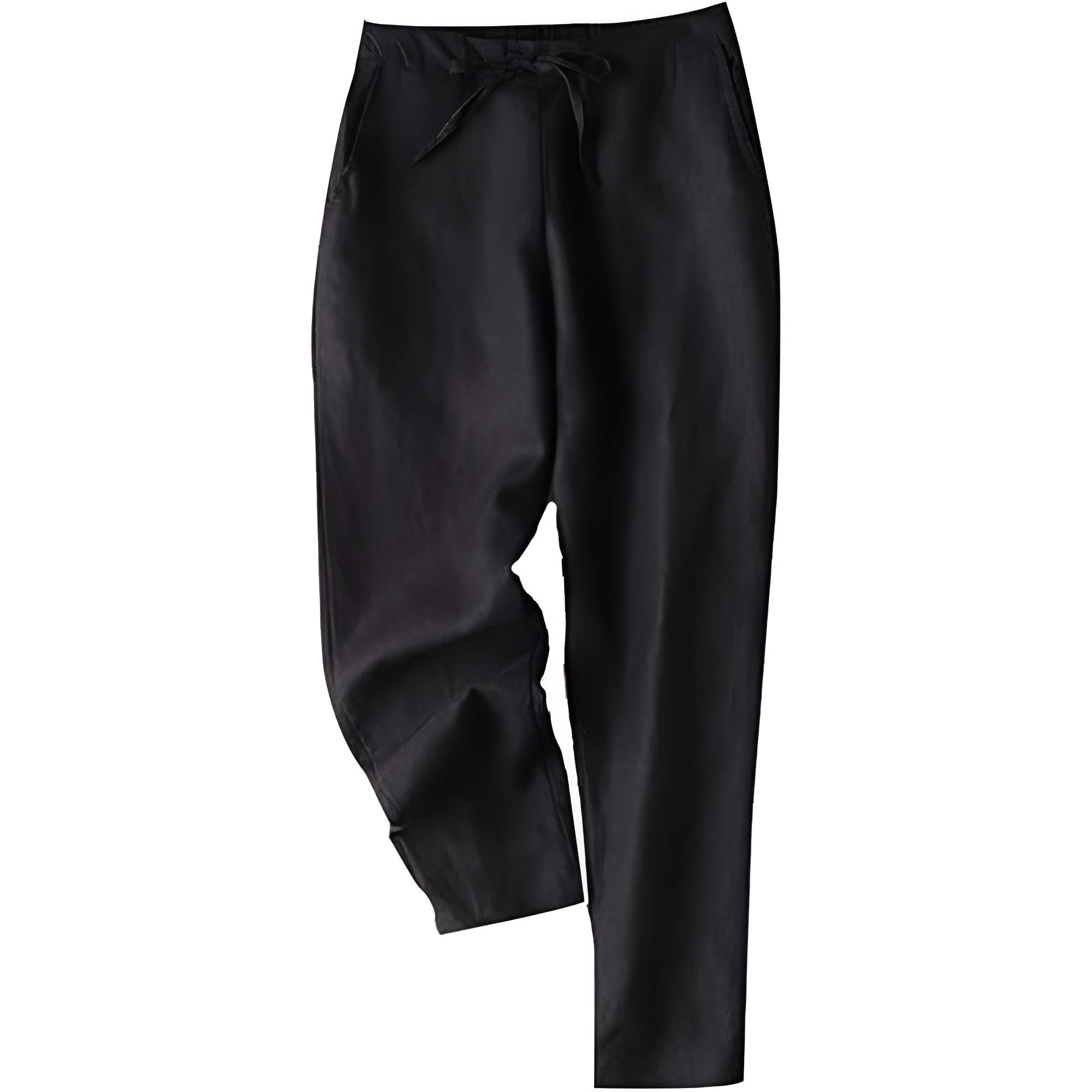 Linen Pants for Women Summer Casual High Waisted Drawstring White Beach Pant