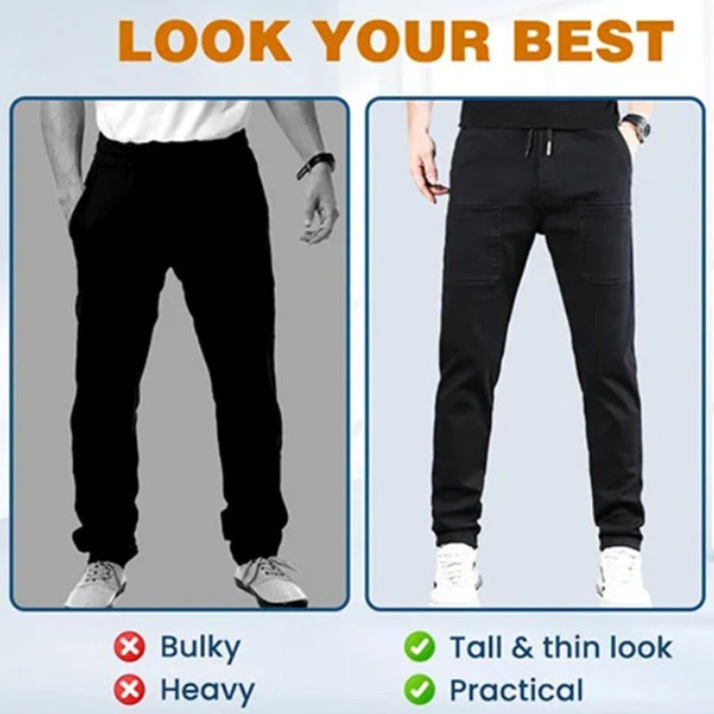 Stretch Cargo Pants With Six Pockets And Quick Dry Fabric-My Comfy Pant