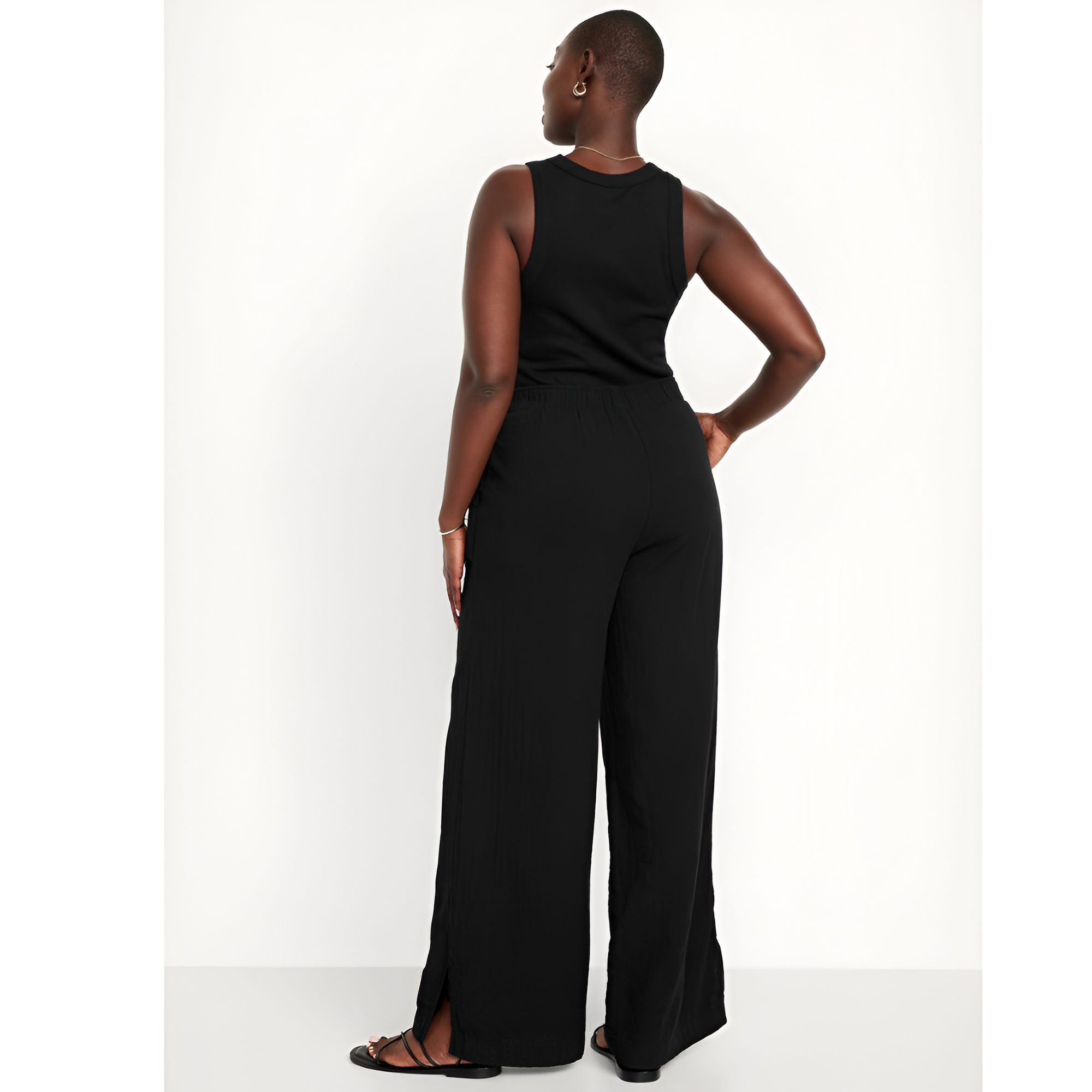High Rise Crinkle Gauze Super Wide Pants-My Comfy Pant