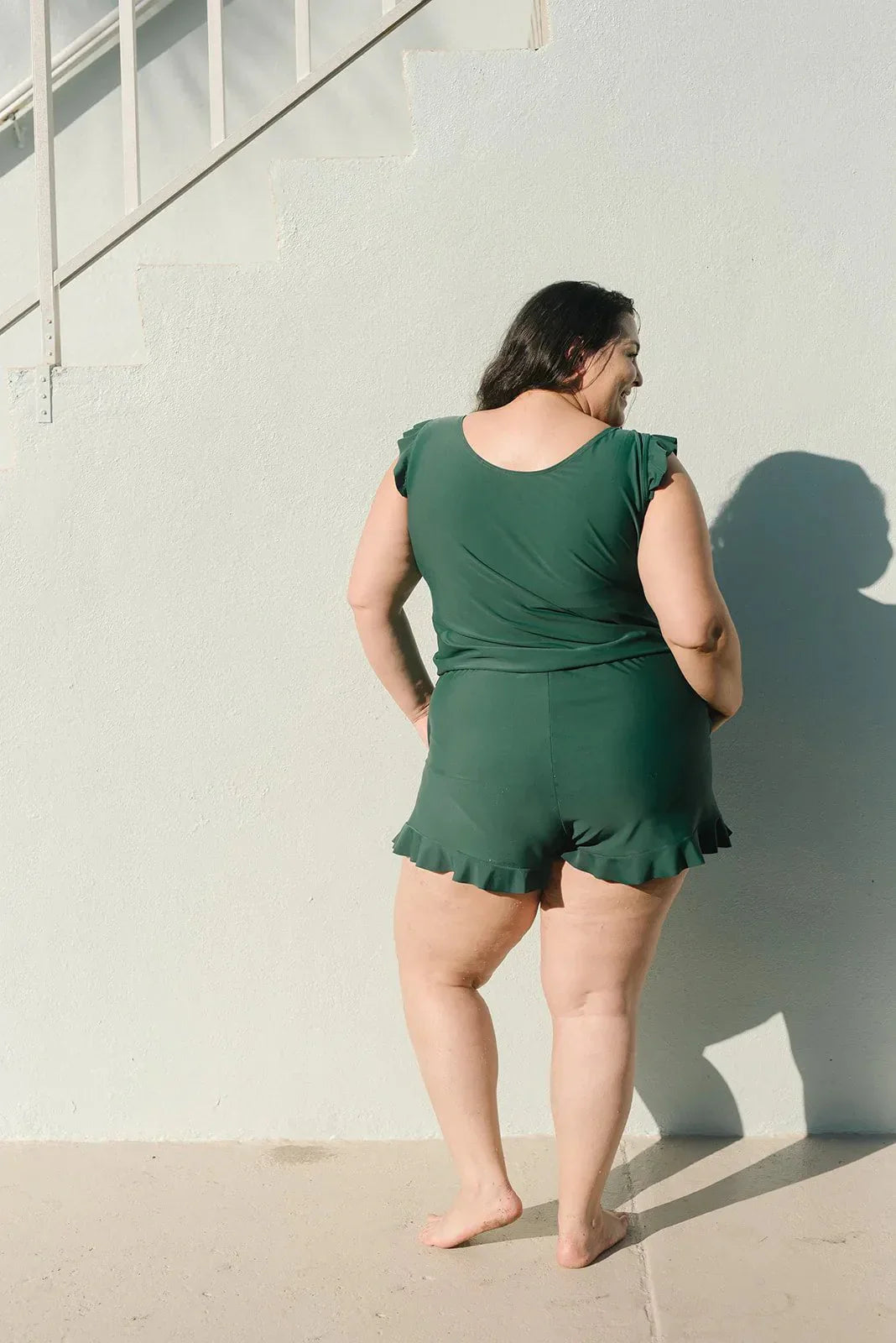 Ruffled Summer Romper With Built In Bra-My Comfy PantRuffled Summer Romper With Built In Bra - Image 10