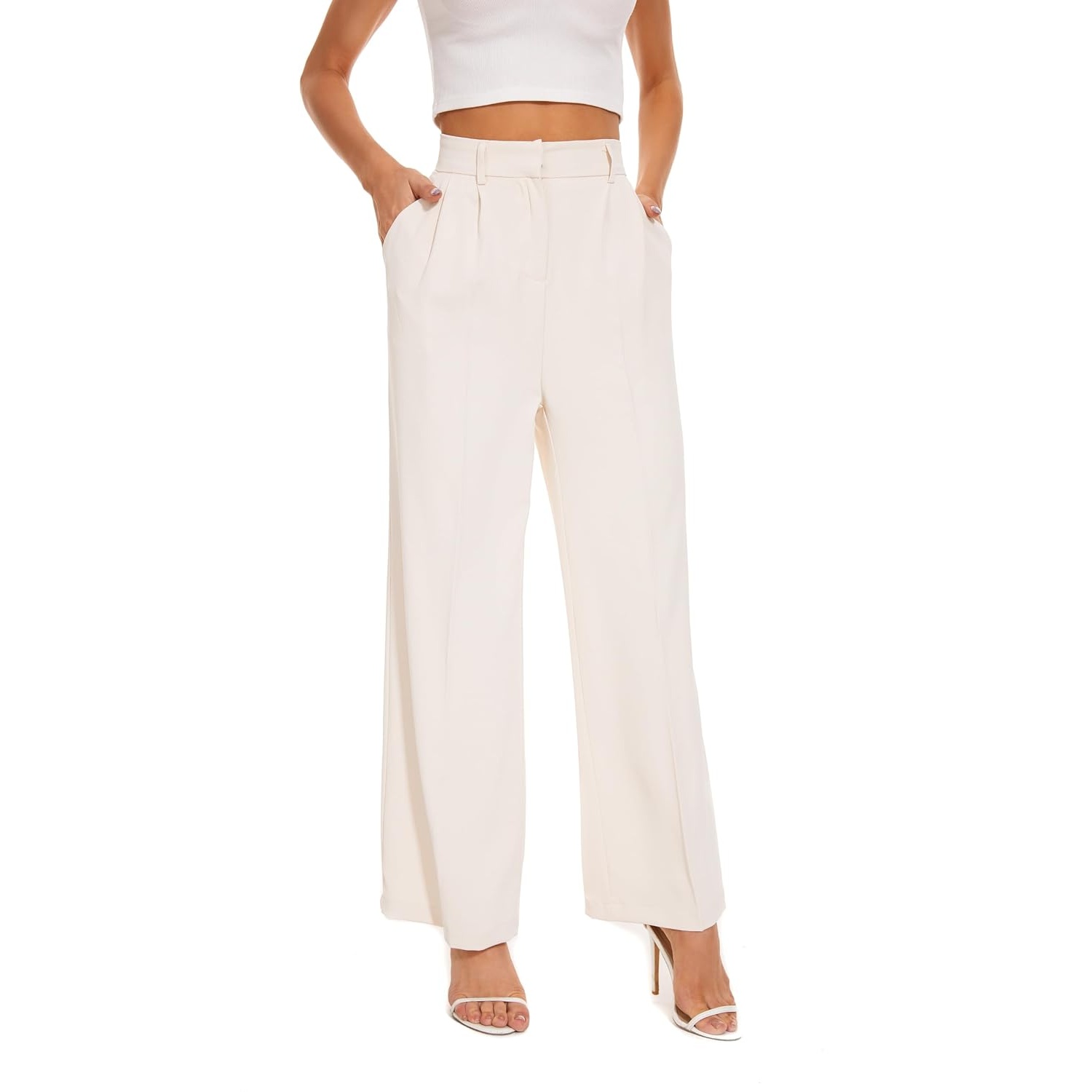 Stretchy Loose Casual Pants With Elastic Waistband For Women