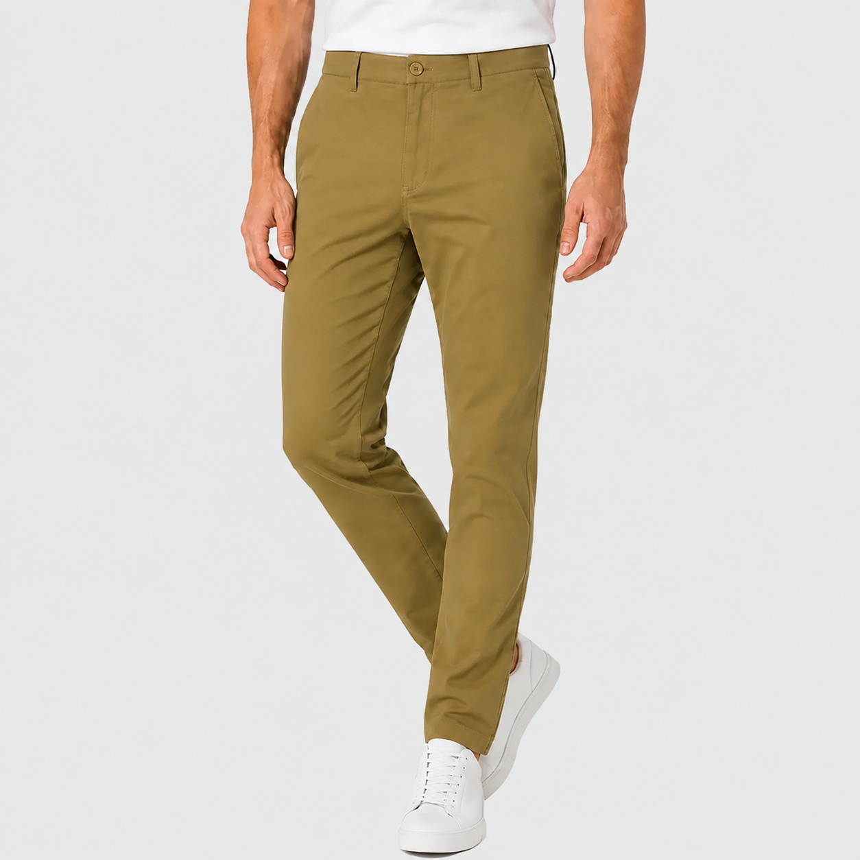 Slim Fit Stretch Everyday Chino Pants For Men