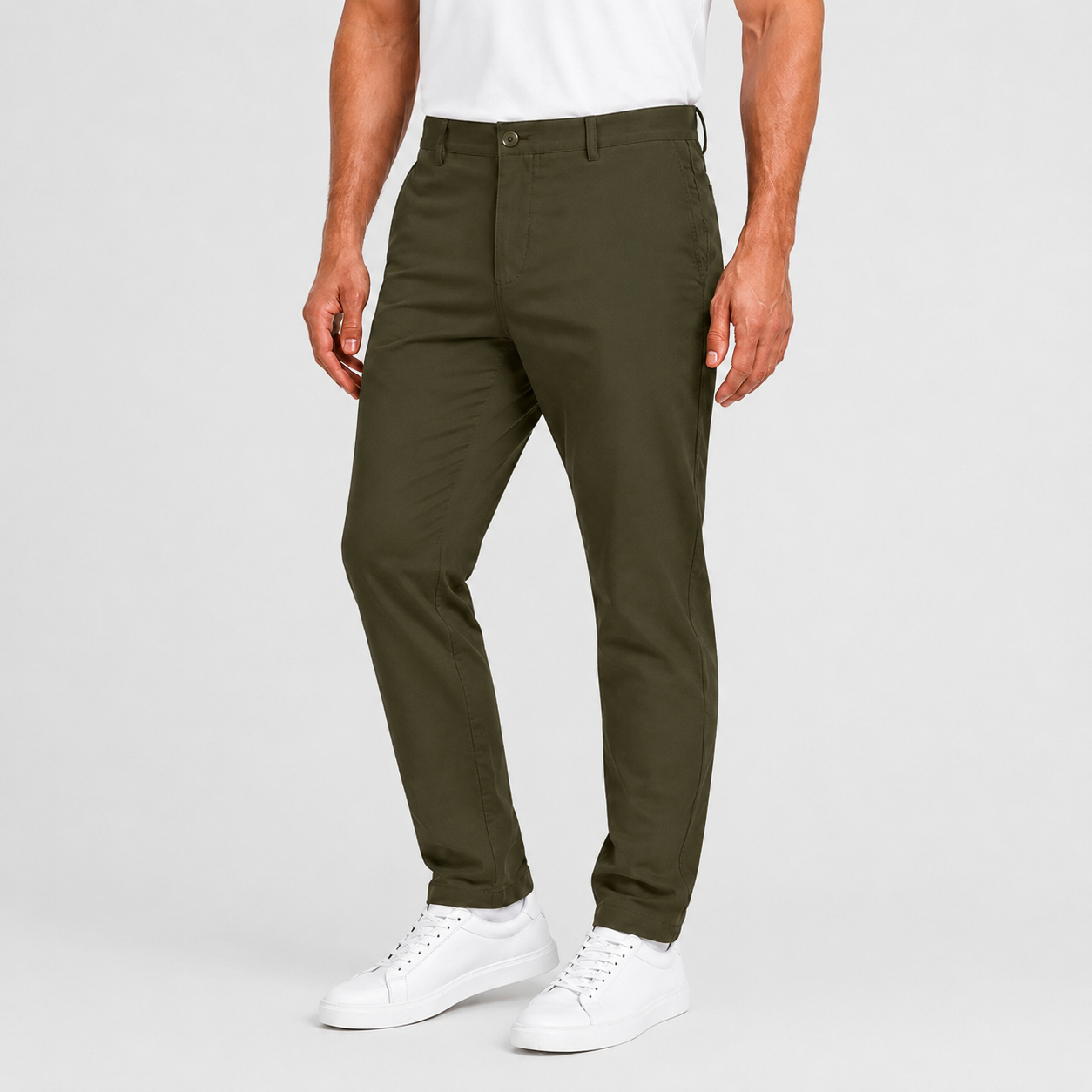 Slim Fit Stretch Everyday Chino Pants For Men