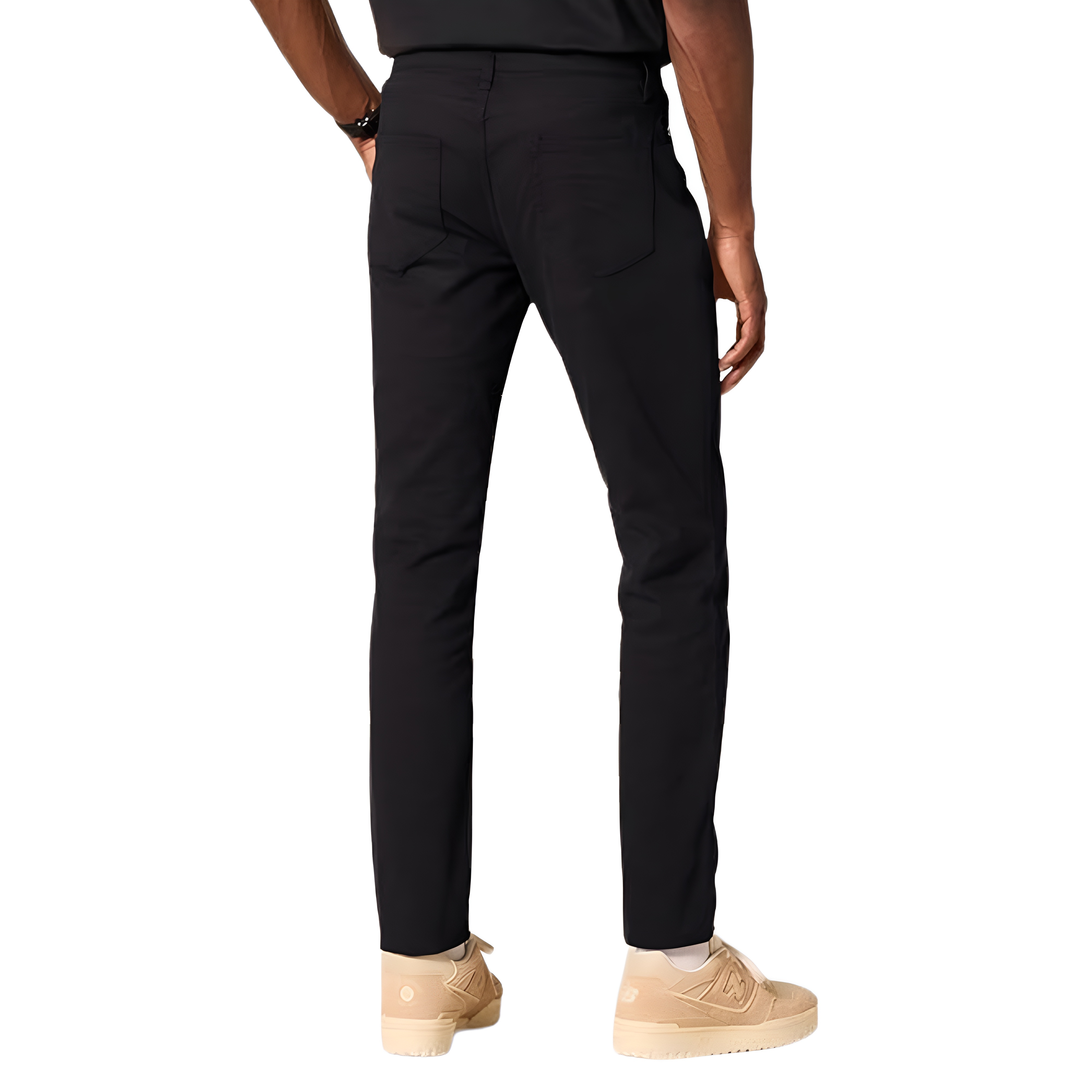 Stretch Twill Slim Fit Casual Pants With Five Pocket Design For Men