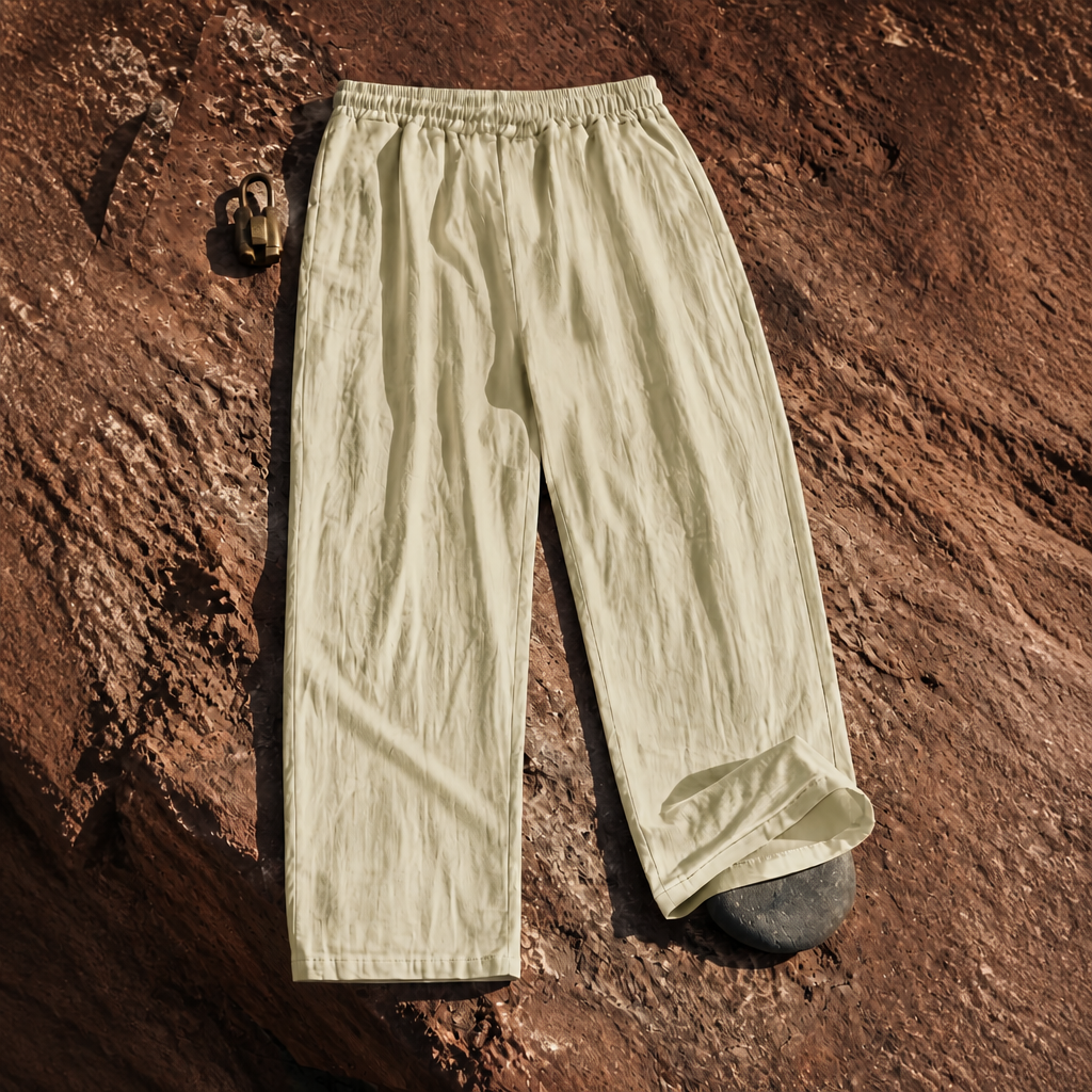 Casual Loose Wide Pants With Drawstring For Men