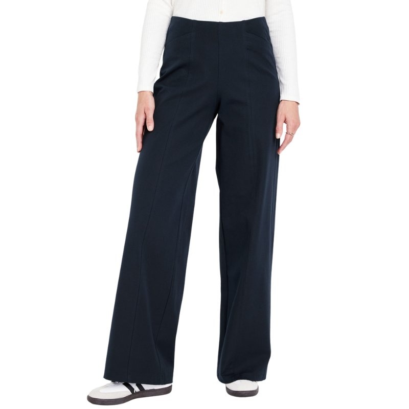 High Waisted Pull On Pixie Super Wide Leg Pants