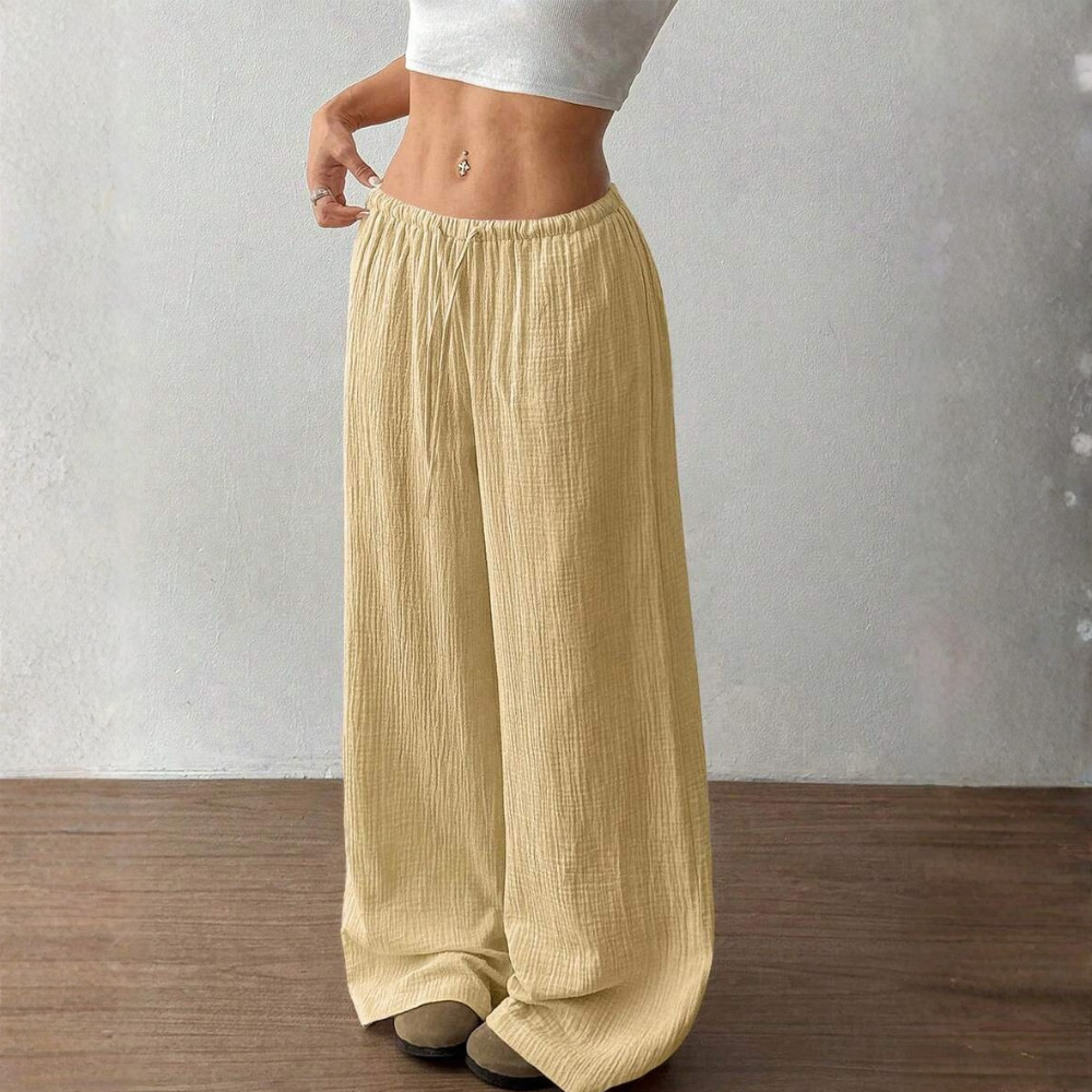 Casual Straight Low Rise Pants For Women