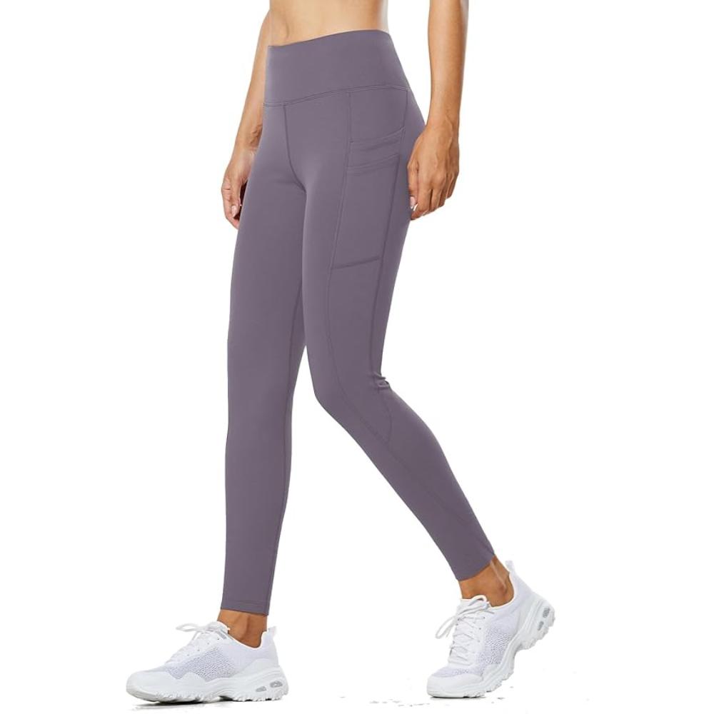 Women Thermal Fleece Leggings With Pockets