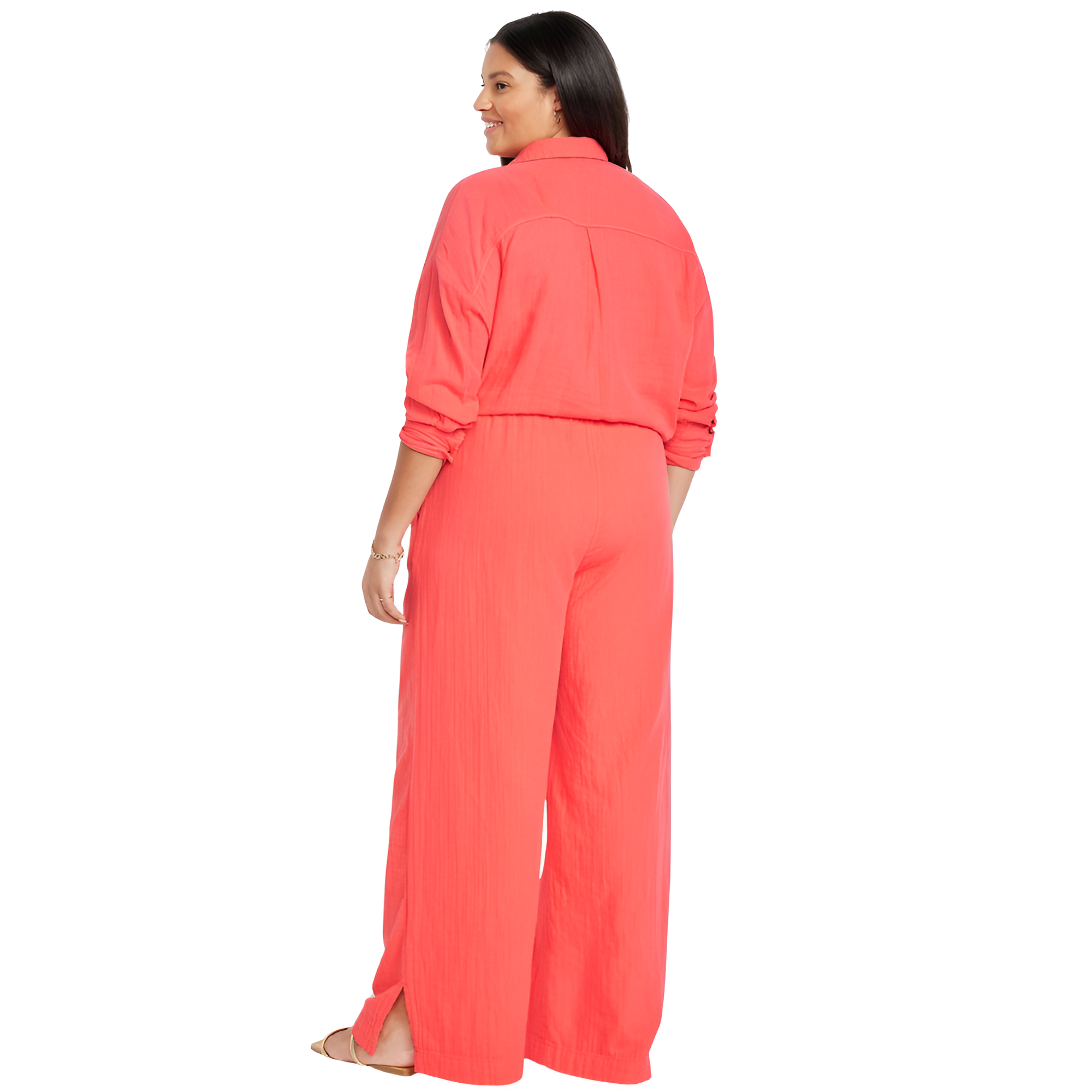 High Waisted Crinkle Gauze Super Wide Leg Pants-My Comfy PantHigh Waisted Crinkle Gauze Super Wide Leg Pants - Image 9