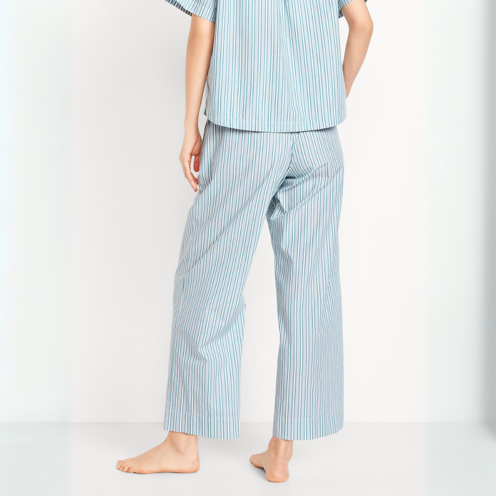 High Waisted Poplin Pajama Pant-My Comfy Pant