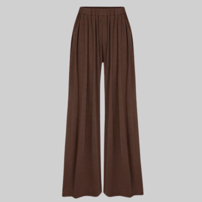 Women Palazzo Pants With Elastic Pockets