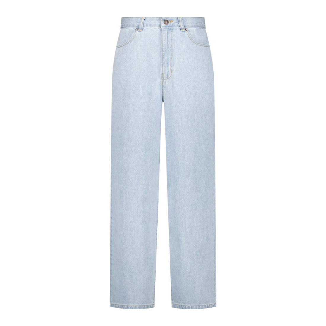 Baggy Denim Zip Fly Pocket Pants