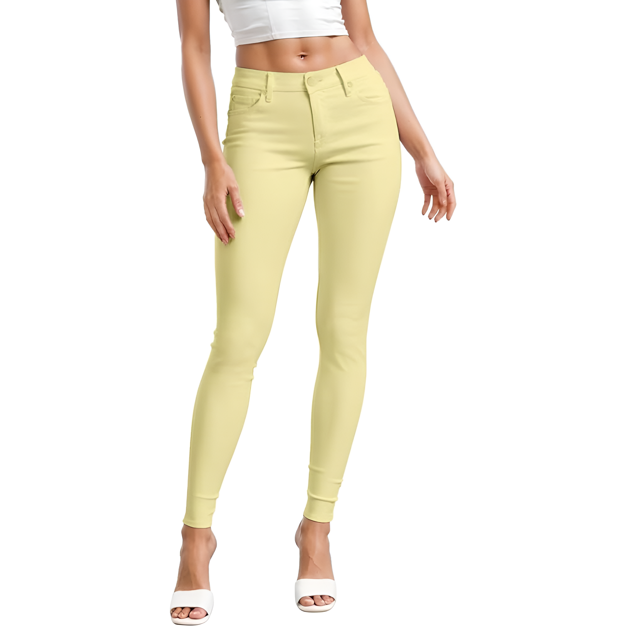 Womens Hyper Ultra Stretch Comfy Skinny Leg Work Casual Pants