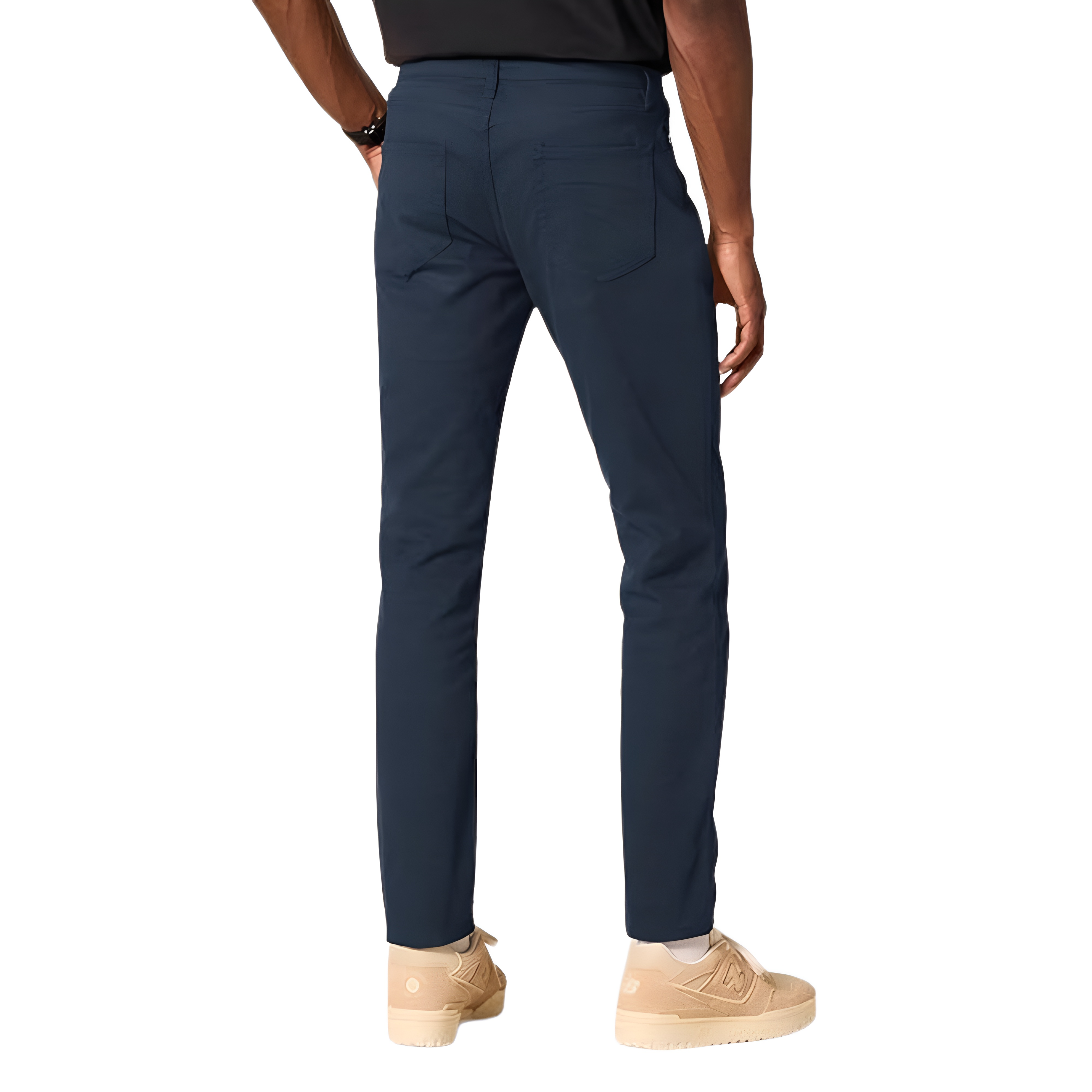 Stretch Twill Slim Fit Casual Pants With Five Pocket Design For Men