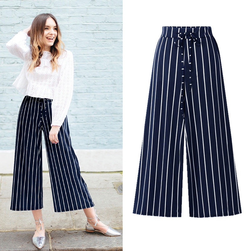 High-Waisted Black Thin Cropped Trousers For Women-My Comfy Pant