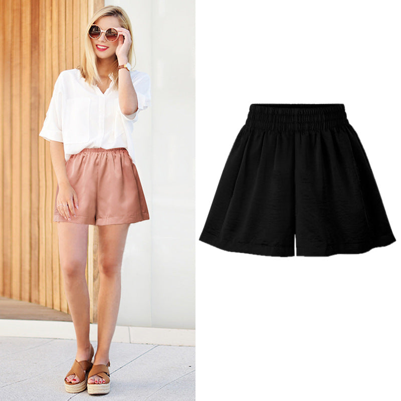 Ice Silk Wide Leg Thin Shorts-My Comfy PantIce Silk Wide Leg Thin Shorts - Image 4