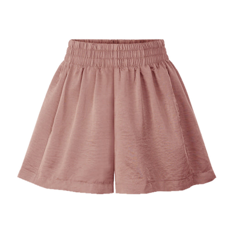Ice Silk Wide Leg Thin Shorts-My Comfy Pant