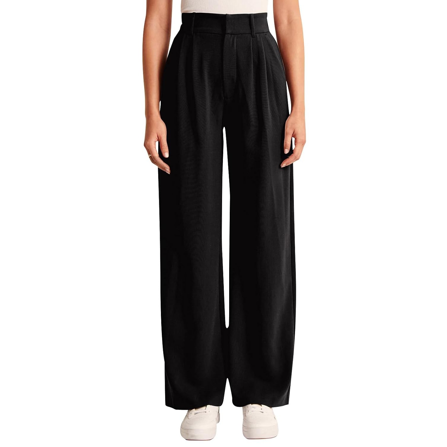 Solid Casual Pants With Pocket For Women