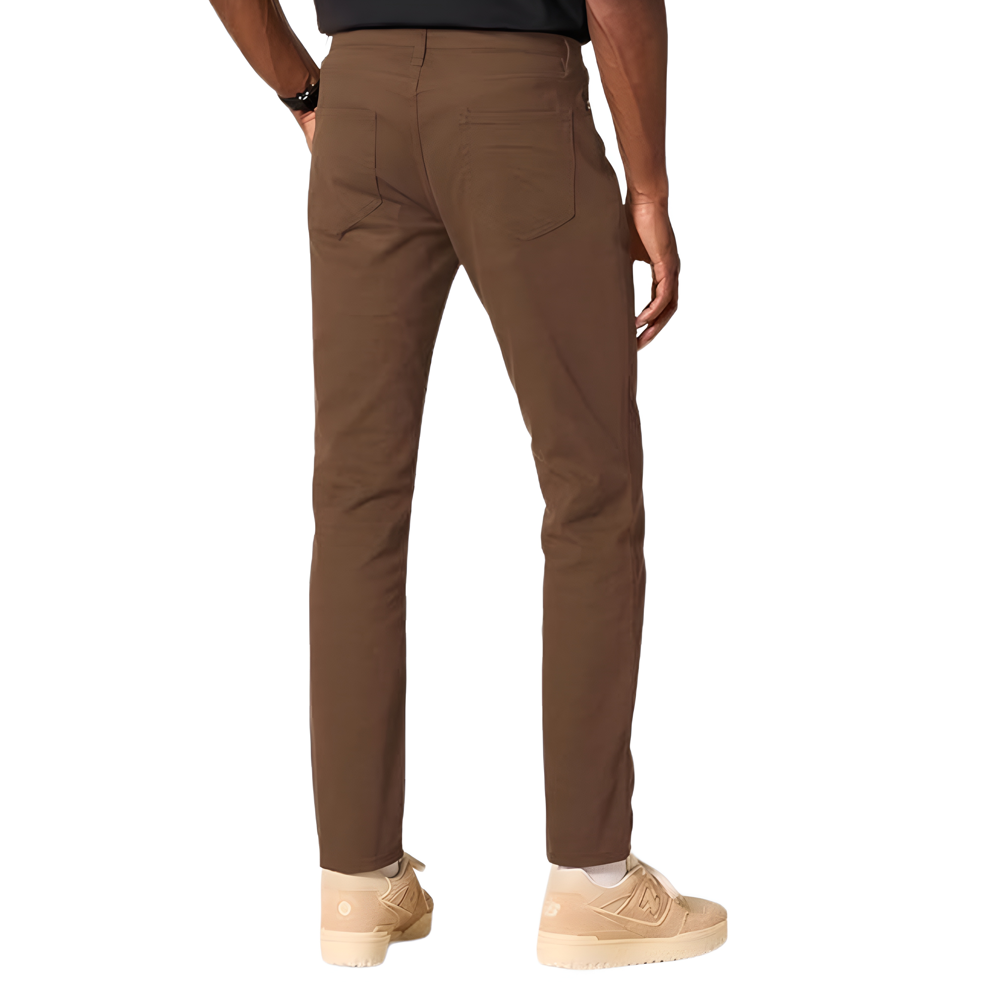 Stretch Twill Slim Fit Casual Pants With Five Pocket Design For Men