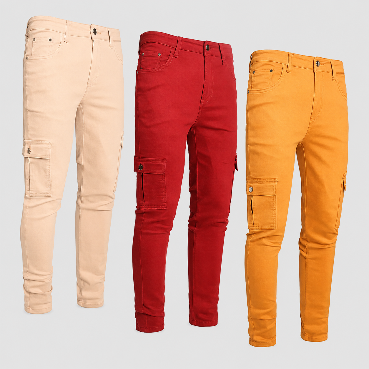 Pack Of 3 Slim Fit Ripped Fashion Jeans For Men