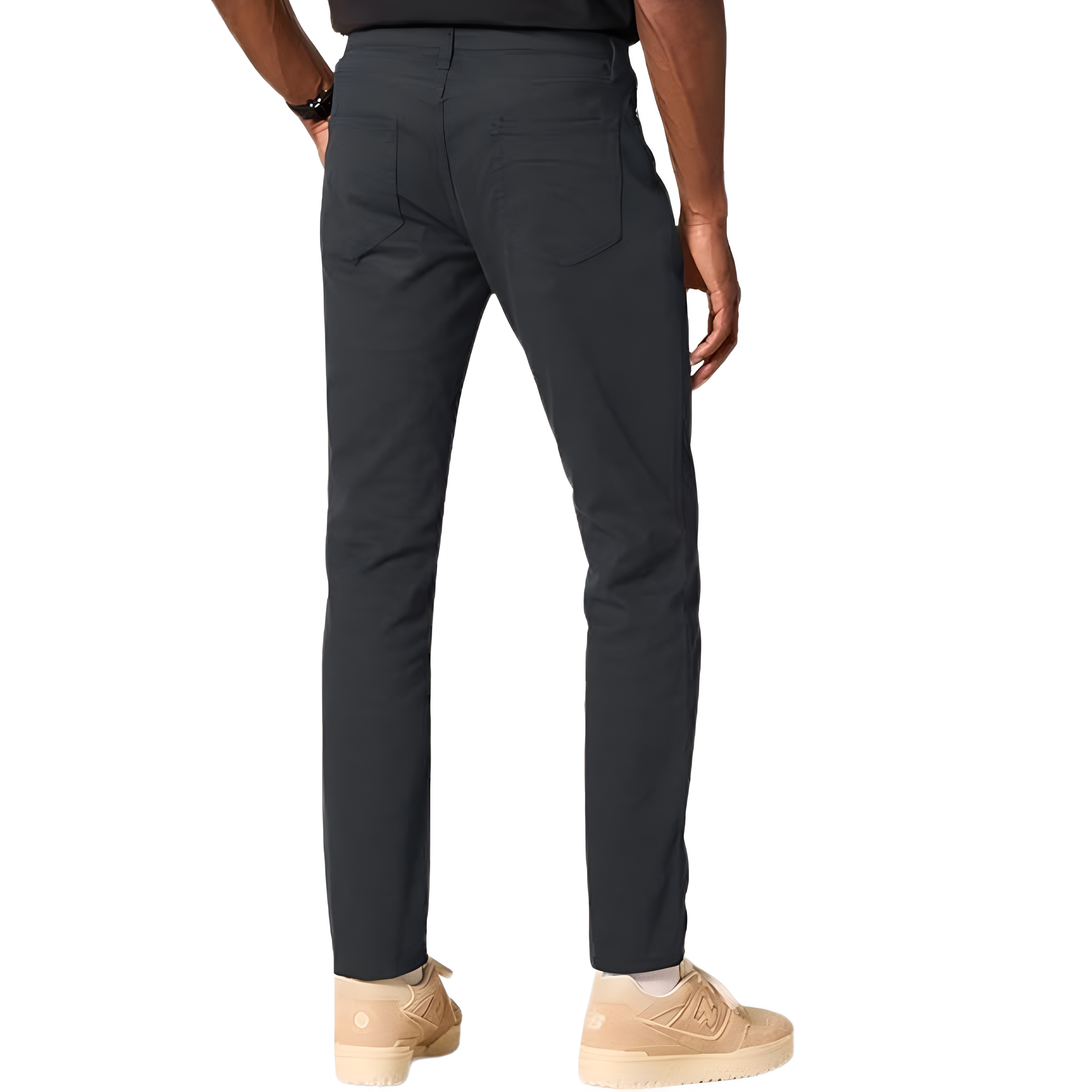 Stretch Twill Slim Fit Casual Pants With Five Pocket Design For Men