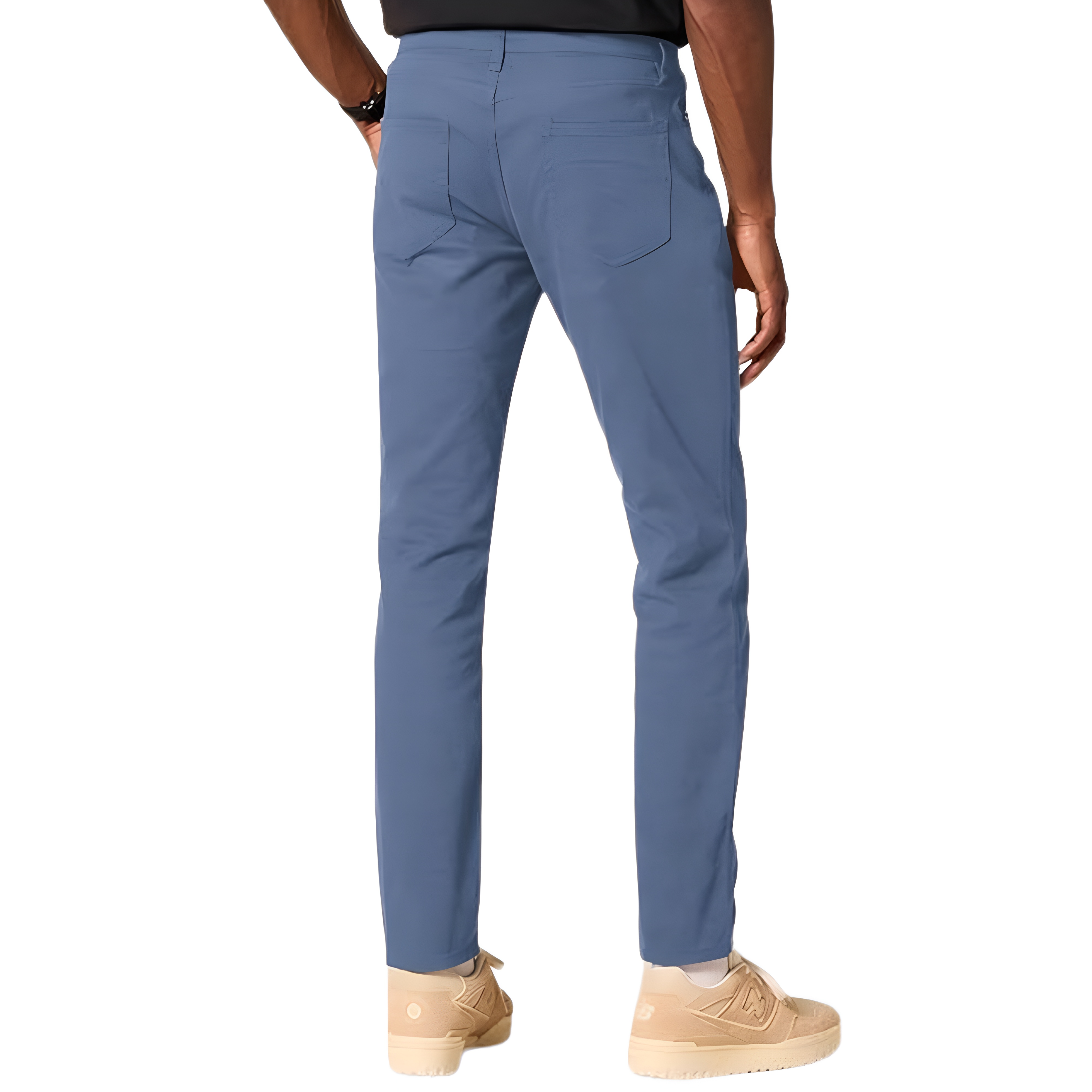 Stretch Twill Slim Fit Casual Pants With Five Pocket Design For Men