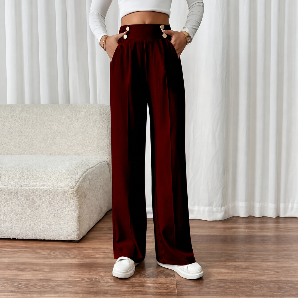 Casual Straight Length Pants For Everyday Wear For Women