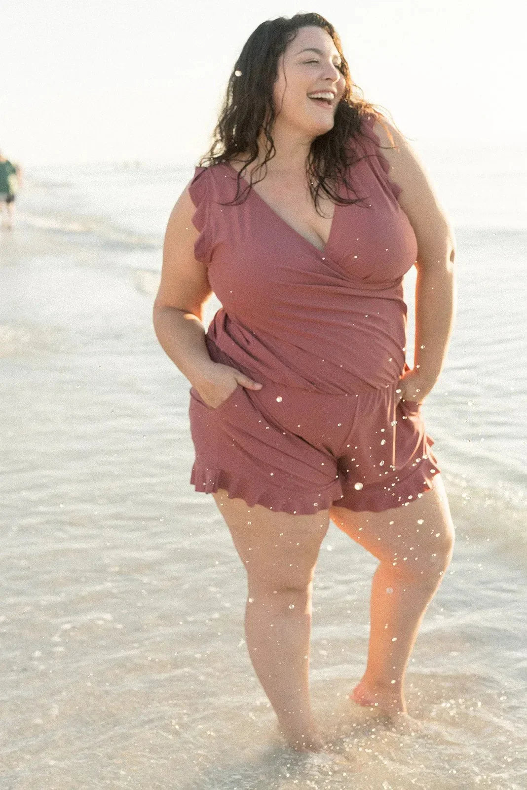 Ruffled Summer Romper With Built In Bra-My Comfy PantRuffled Summer Romper With Built In Bra - Image 13