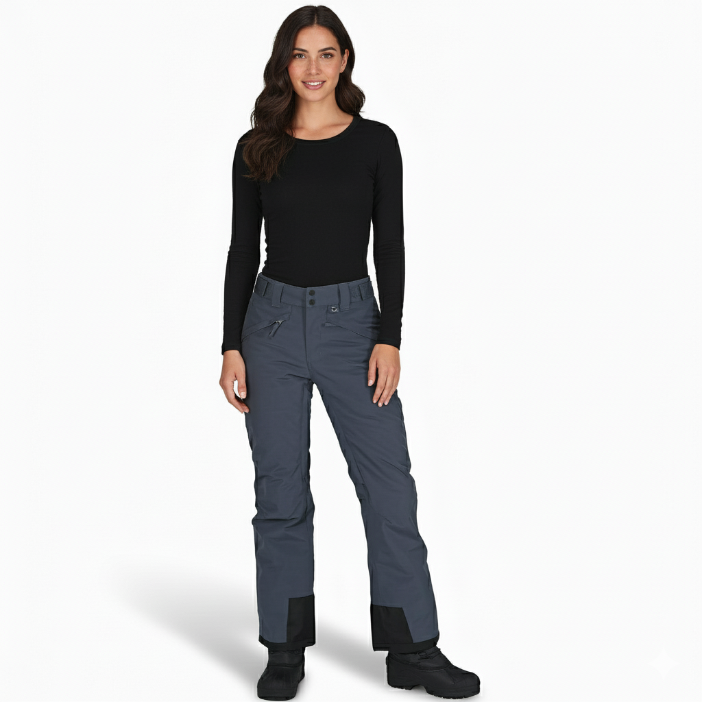 Insulated Waterproof Snow Pants With Adjustable FitInsulated Waterproof Snow Pants With Adjustable Fit - Image 11