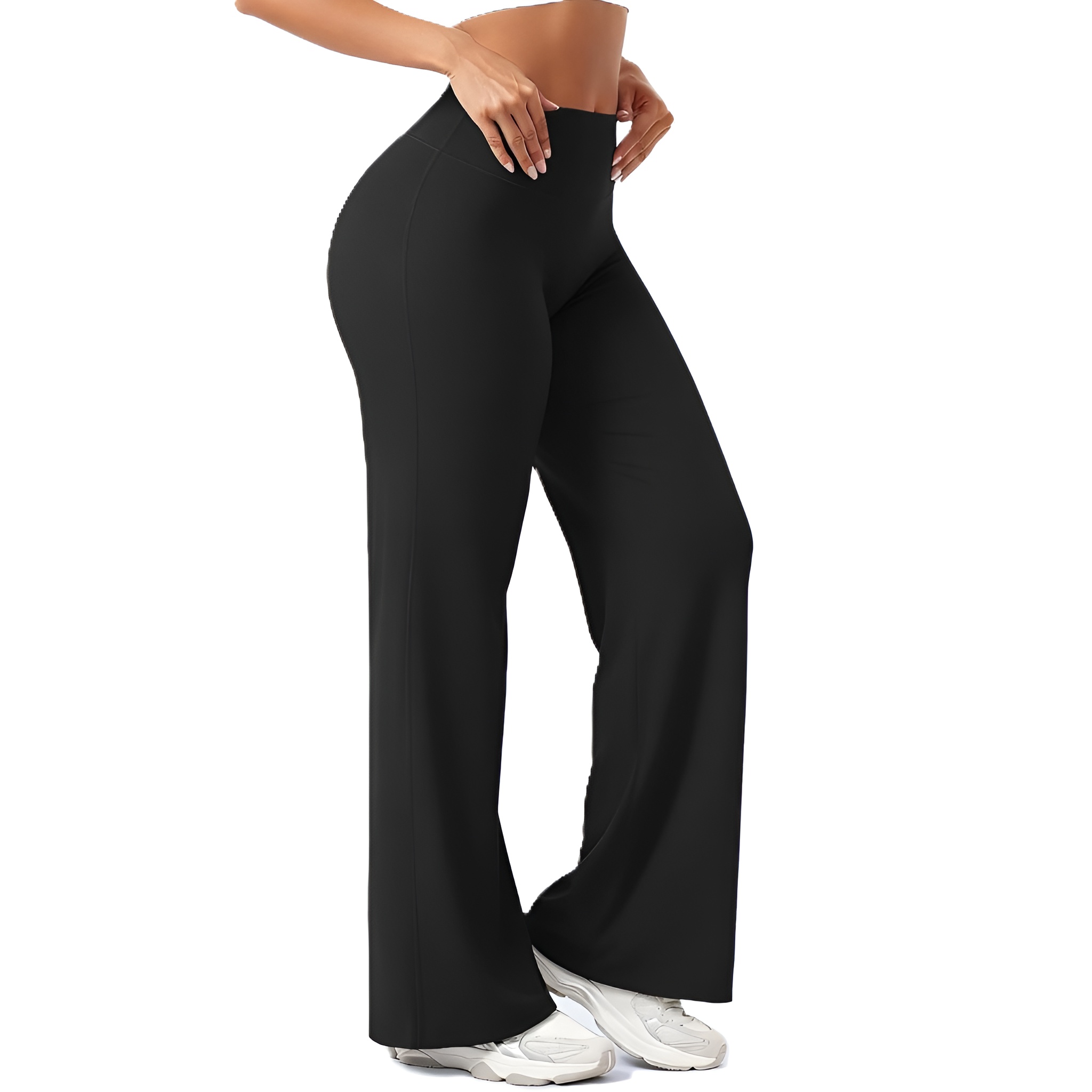 Women High Waist Straight PantsHigh Rise Loose Fit Casual Pants For Women - Image 3